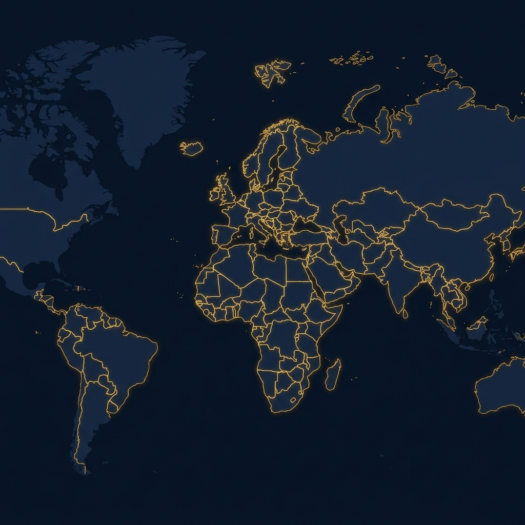 Mapa de atuação global HR PRIME